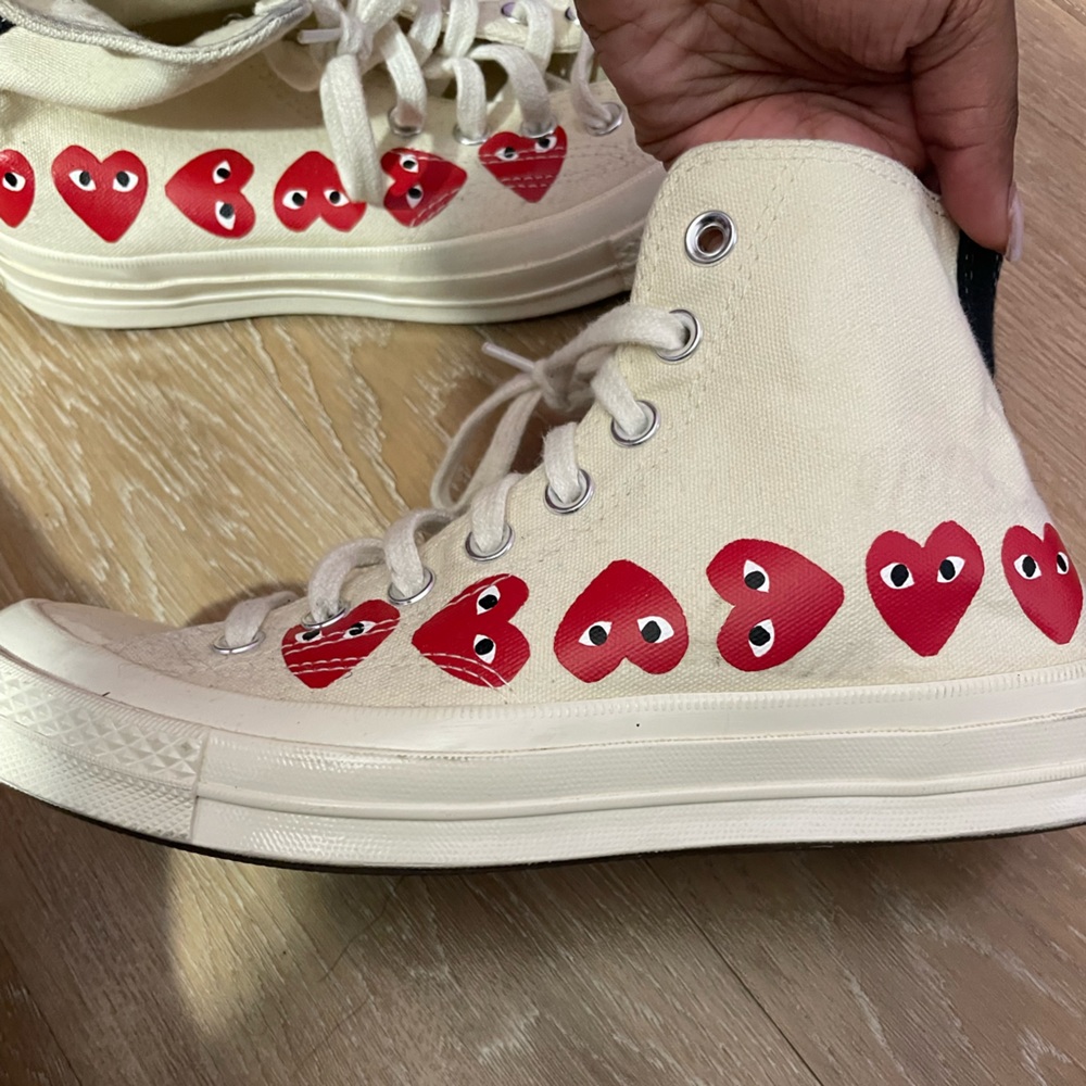 comme des garcons converse sneakers